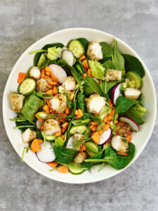 Air-Fryer Chicken Strips Salad