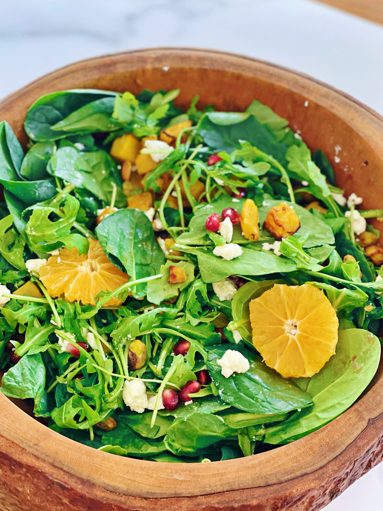 Roasted Butternut Squash and Mandarin Orange Salad