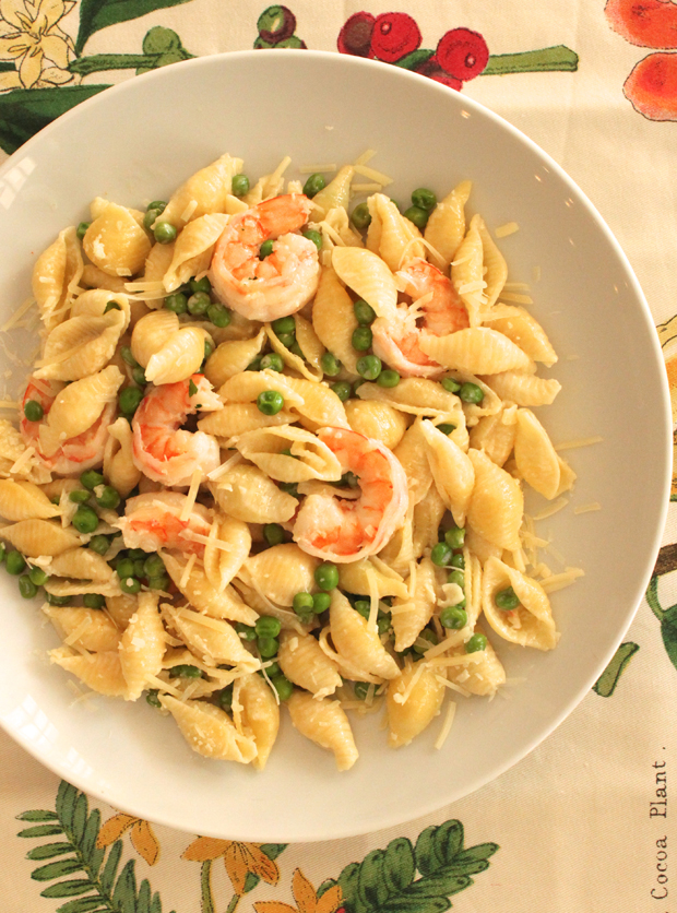 Pasta-w-Shrimp-and-Peas