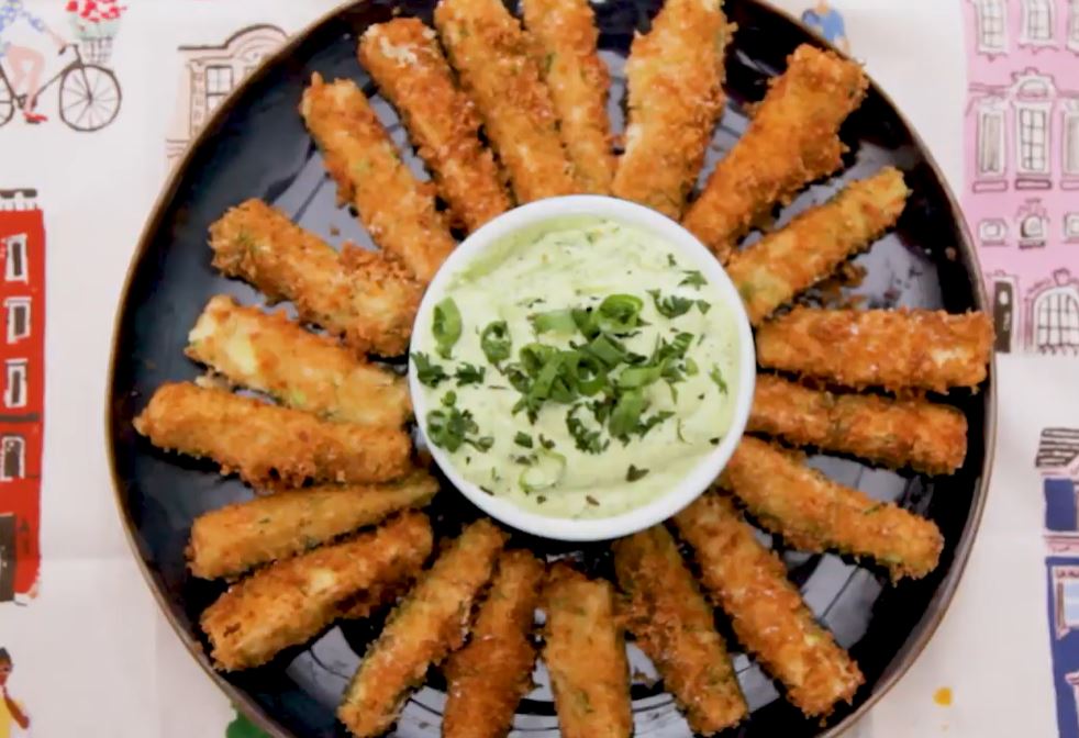 Zucchini Fries and Green Goddess Dip