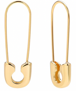 Safety Pin Hoop Earrings